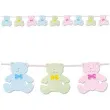 girlanda papierowa pastelowe misie mix 300 cm