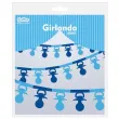 girlanda papierowa smoczki niebieska 360 cm