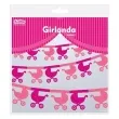 girlanda papierowa wozki rozowa 360 cm