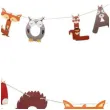 girlanda papierowa zwierzeta lesne sto lat mix arpex 250 cm