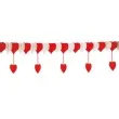 girlanda serca bialo czerwone amscan 400 cm