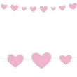 girlanda serce baby shower rozowe unique 2 74 m