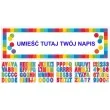 girlanda wlasny napis teczowy amscan 165 x 50 cm