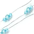 girlanda z koralikami blekit dlugosc 180 cm 1szt