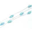 girlanda z koralikami blekit dlugosc 180 cm 1szt