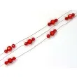 girlanda z koralikami bordowy dlugosc 180 cm 1 szt