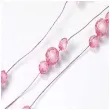 girlanda z koralikami rozowa dlugosc 180 cm 1 szt