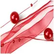 girlanda z perelkami i wstazka bordo 120 cm 1 szt