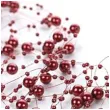 girlandy perlowe bordowe 1 3 m x 5 szt