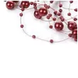 girlandy perlowe bordowe 1 3 m x 5 szt
