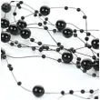 girlandy perlowe czarna 1 3 m 5 szt