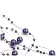 girlandy perlowe fioletowe 1 3 m 5 szt