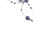 girlandy perlowe fioletowe 1 3 m 5 szt