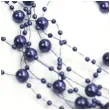 girlandy perlowe granatowe ciemne 1 3 m x 5 szt