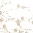 girlandy perlowe kremowy partydeco 130cm 5 szt