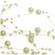 girlandy perlowe oliwkowy jasny partydeco 130cm 5 szt