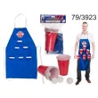 gra imprezowa beer pong z fartuchem kemis