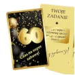 gra towarzyska zabawa na 60 urodziny zdrapki wyzwania karty prezent 8 6x5 4 cm 21 szt