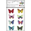 guziki barwne motyle mix titanum 8 szt