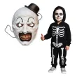 halloweenowa maska papierowa z filmu terrifier straszny klaun psychopata art the clown do zdjec