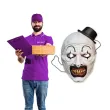 halloweenowa maska papierowa z filmu terrifier straszny klaun psychopata art the clown do zdjec