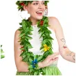 hawajski zestaw aloha na karnawal dodatki do stroju kwiatowy naszyjnik opaska bransoletki