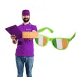 imprezowe zielone okulary irlandia flaga irlandii dzien swietego patryka dzien jezykow obcych