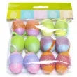 jajka zawieszki brokatowe pisanki w pasy arpex 4 cm 12 szt