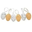 jajka zawieszki nakrapiane naturalne arpex 6 cm 6 szt