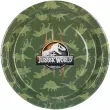 jednorazowe naczynia na urodziny dekoracje stolu talerzyki papierowe jurassic world 23 cm x6