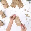 kalendarz adwentowy diy domki kraft partydeco
