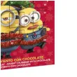 kalendarz adwentowy minionki z czekoladkami czerwony dekora