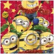 kalendarz adwentowy minionki z czekoladkami czerwony dekora
