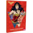 kalendarz adwentowy wonder woman z czekoladkami czerwony dekora