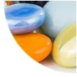 kamienie dekoracyjne plaskie mix czakos 40 szt