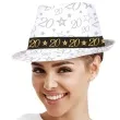 kapelusz 20 urodziny fedora bialy guirca