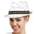 kapelusz 40 urodziny fedora bialy guirca