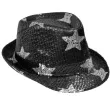 kapelusz cekiny gwiazda czarny arpex