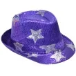 kapelusz cekiny gwiazda fioletowy arpex