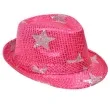 kapelusz cekiny gwiazda rozowy arpex