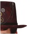 kapelusz cylinder steampunk brazowy guirca