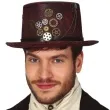 kapelusz cylinder steampunk brazowy guirca