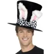 kapelusz cylinder z uszkami czarny bialy smiffys