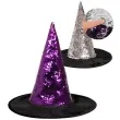 kapelusz czarownica boland fioletowy srebrny