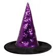 kapelusz czarownica boland fioletowy srebrny
