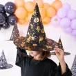 kapelusz czarownica zlote dynie halloweenowe partypal
