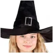 kapelusz czarownicy dla dzieci welurowy z klamra