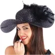 kapelusz dama czarny carnival toys