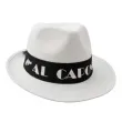 kapelusz gangster al capone bialy