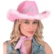 kapelusz kowboj tiara i marabou rozowy widmann